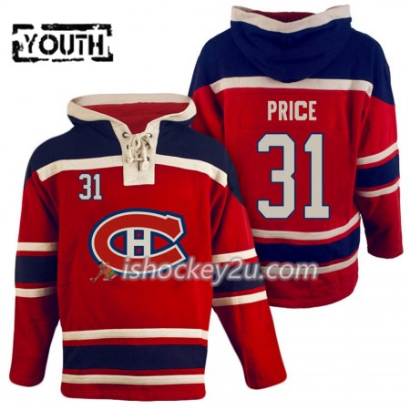 Børn NHL Montreal Canadiens Carey Price 31 Rød Sawyer Hooded Sweatshirt Børn NHL Montreal Canadiens Carey Price 31 Rød Sawyer Hooded Sweatshirt